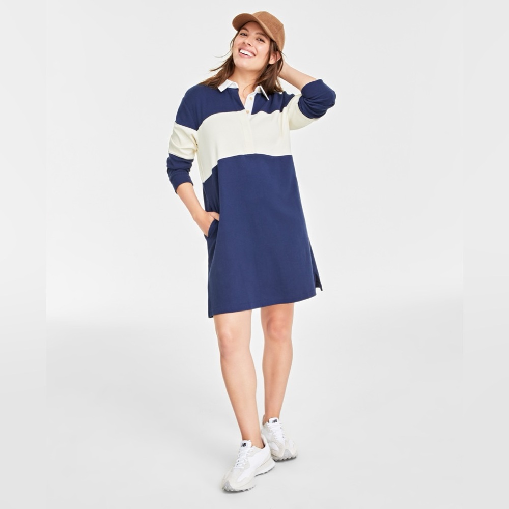 On‎ 34th WOMEN'S COLORBLOCKED RUGBY DRESS Size M